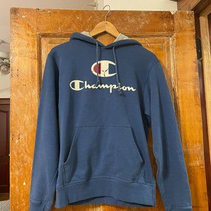 Blue Champion Hoodie Unisex (Size Small)